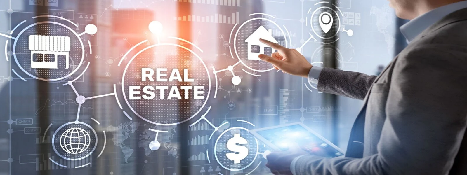 Real estate ERP digital dashboard